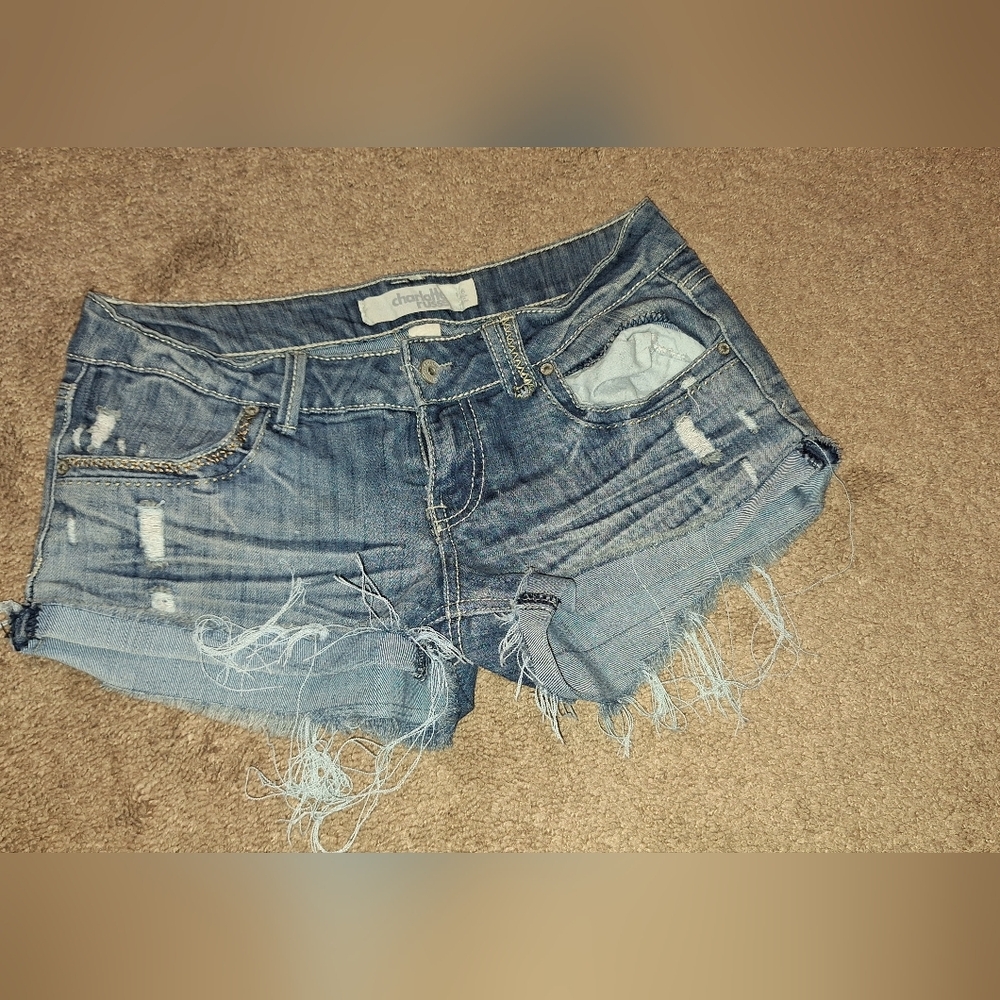 CHARLOTTE RUSSE/ SIZE 6 / WOMEN'S SIZEJUNIORS  SIZE 6 DENIM SHORTS